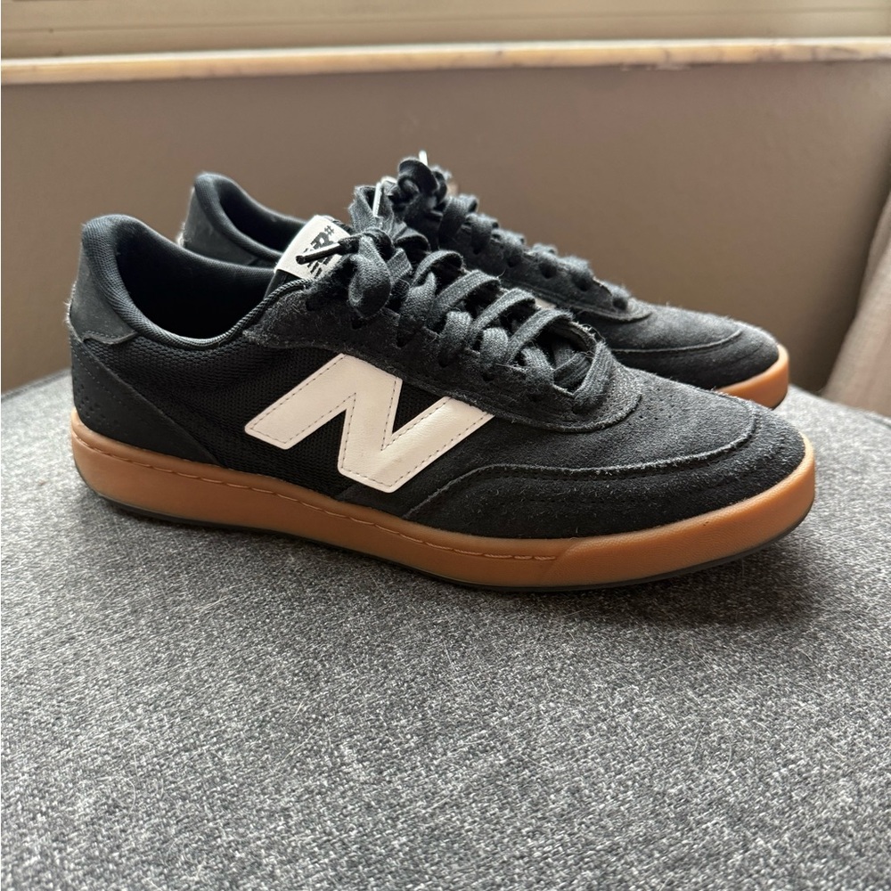 New Balance Men's Black and White Sneakers - NB 440s - 10.5